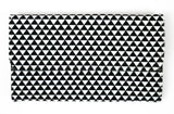 Sandra Big Wallet - Black & White Triangles